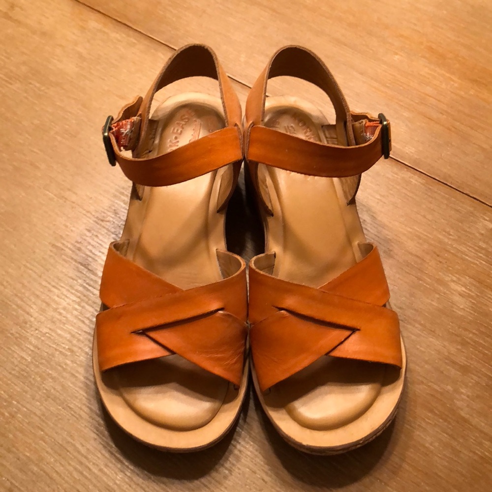 Kirk-ease leather and cork sandals